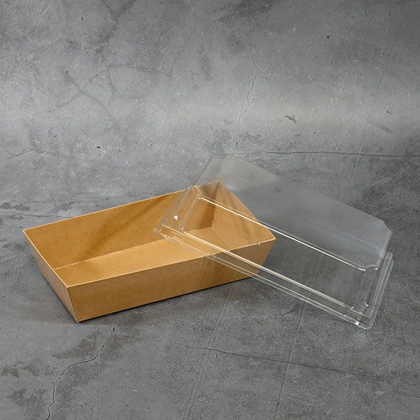 Kraft Paper Sushi box with Lids No.2, 450ml (500 sets) - Image 6