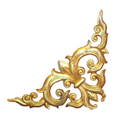 Gold Plastic Decoration