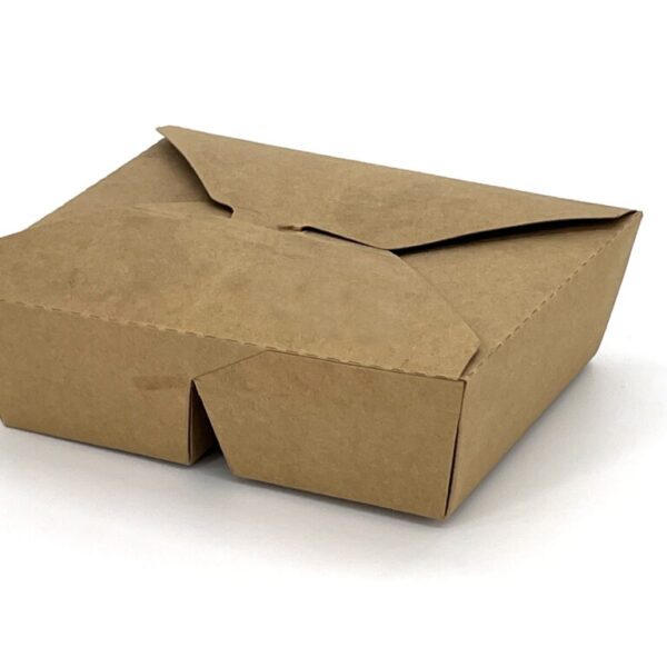 2 Compartment Kraft Paper Takeaway Food Container (1000ml) (200 sets)