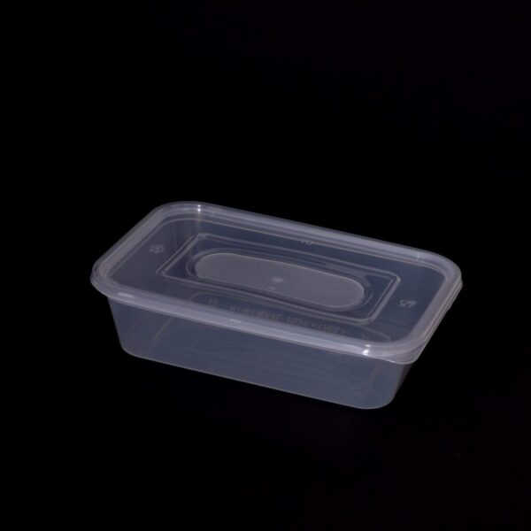 500cc Rectangular Food Container, Extra Strong (250 sets)