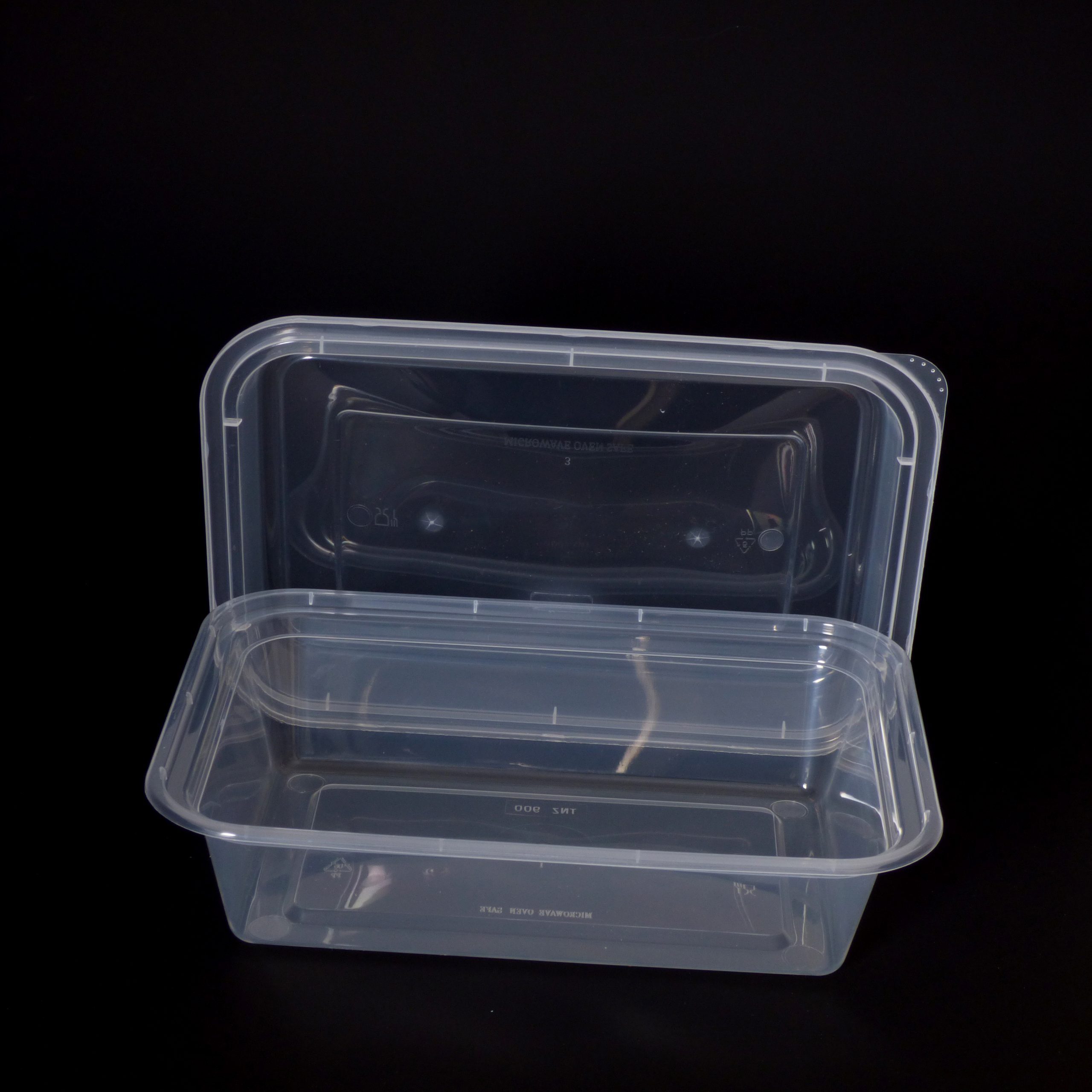 960ml Rectangular Food Container with Dome Lid (300sets) - Image 3
