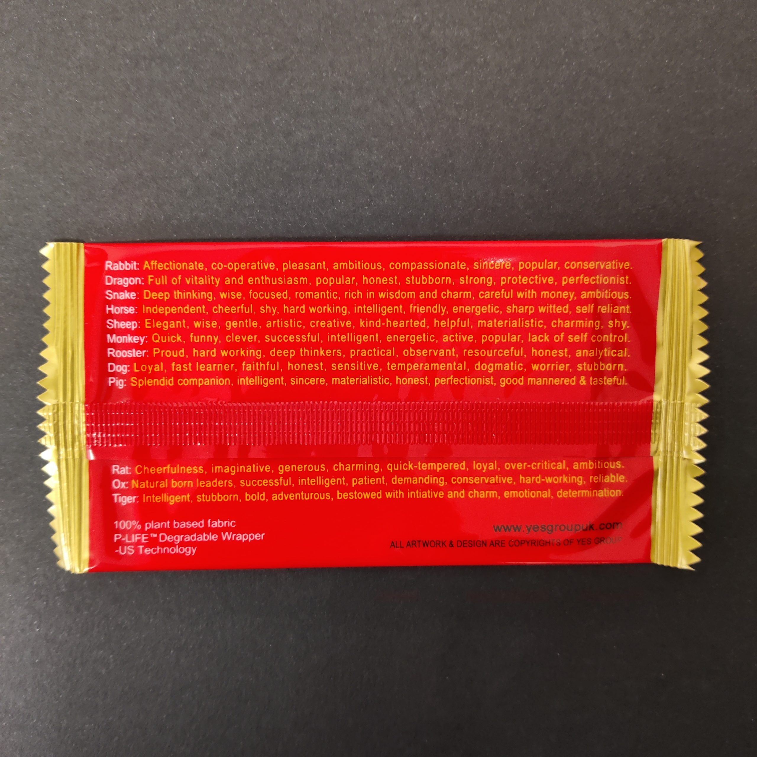 Chinese 'Zodiac' Plastic Flat Pack Wet Towel (1000pcs) - Image 2