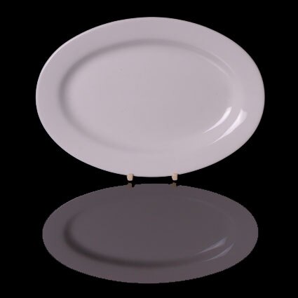 Cameo Oval Rimmed Plate (21cm / 8.25") (36pcs) @ £3.1 + vat each