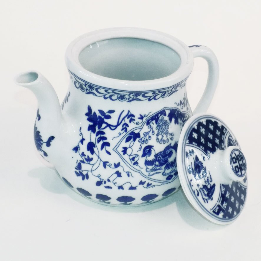 Ceramic Tea Pot - Mandarin Ducks - Image 2