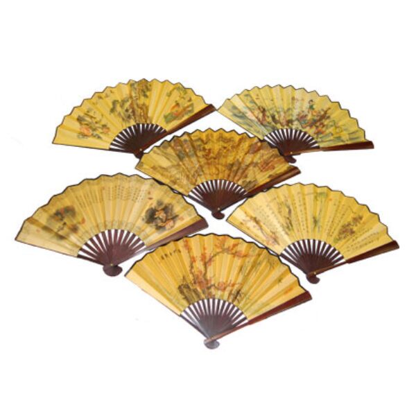Chinese Traditional Folding Fan (10pcs)