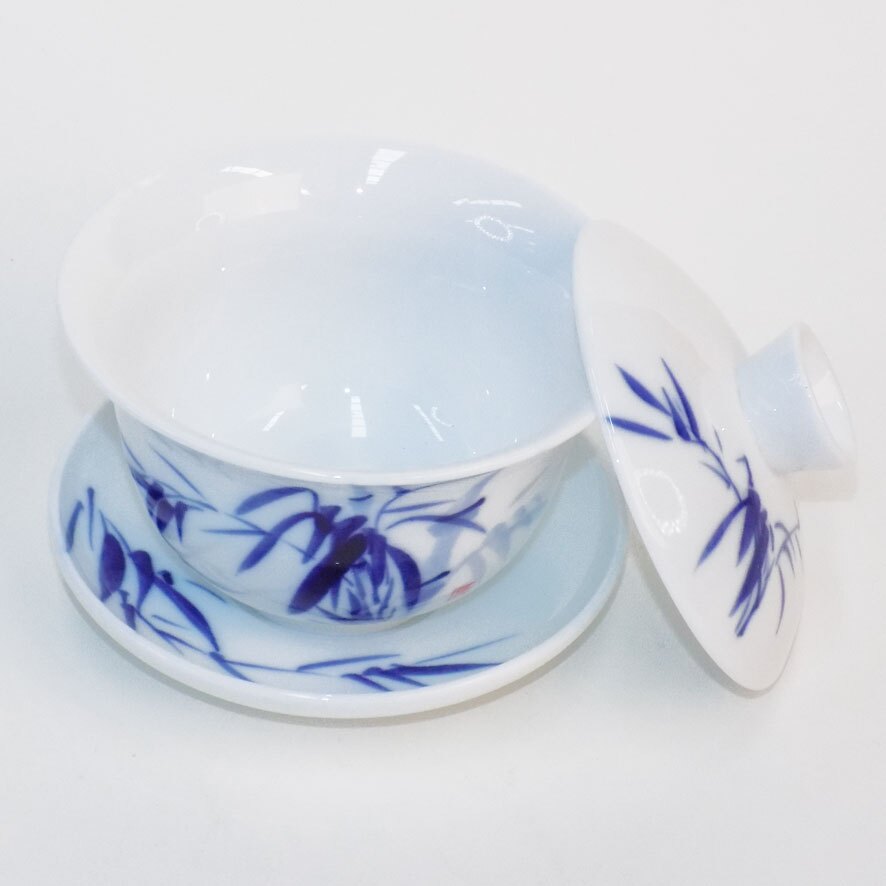 Gaiwan - Blue Bamboo Leaves (Med) - Image 2