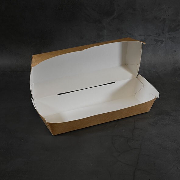 Disposable Kraft Hot Dog Box (400 sets) - Image 4