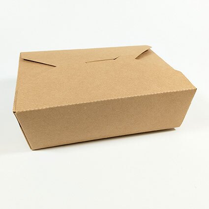 Kraft Paper Takeaway Food Container (1400ml) (200 sets)