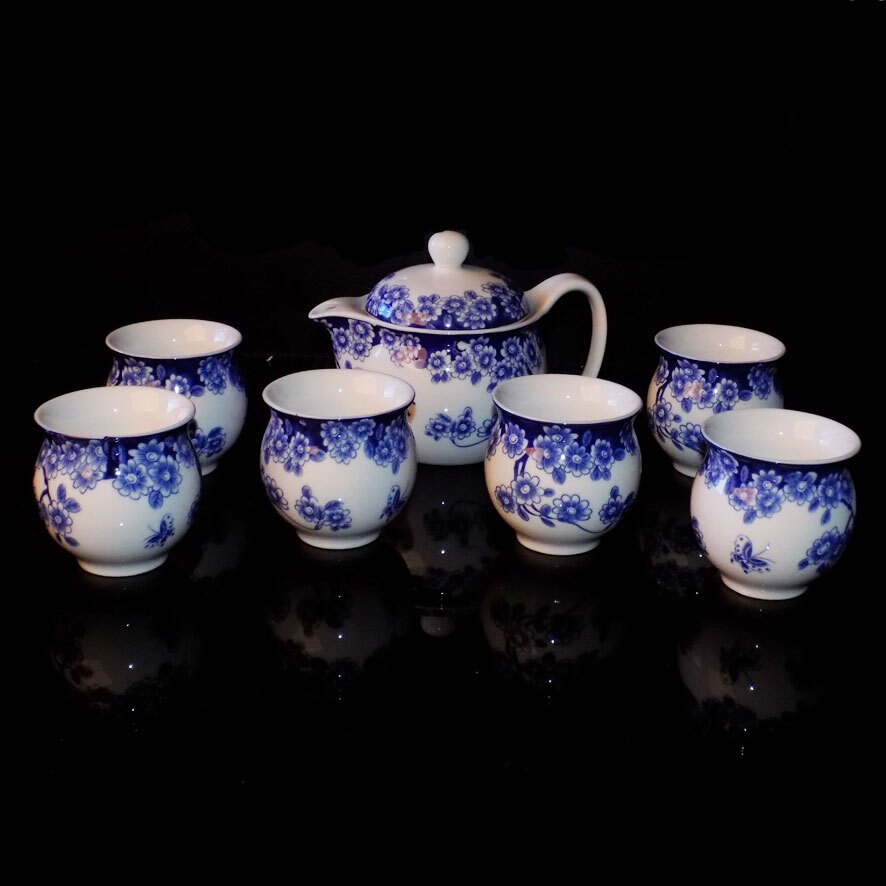 Mini Tea Set - Blue Flowers (Doublewall)