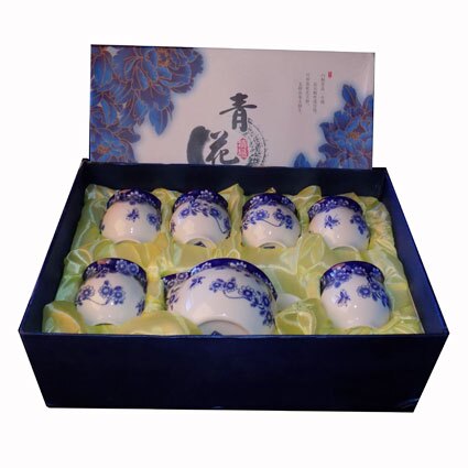 Mini Tea Set - Blue Flowers (Doublewall) - Image 2