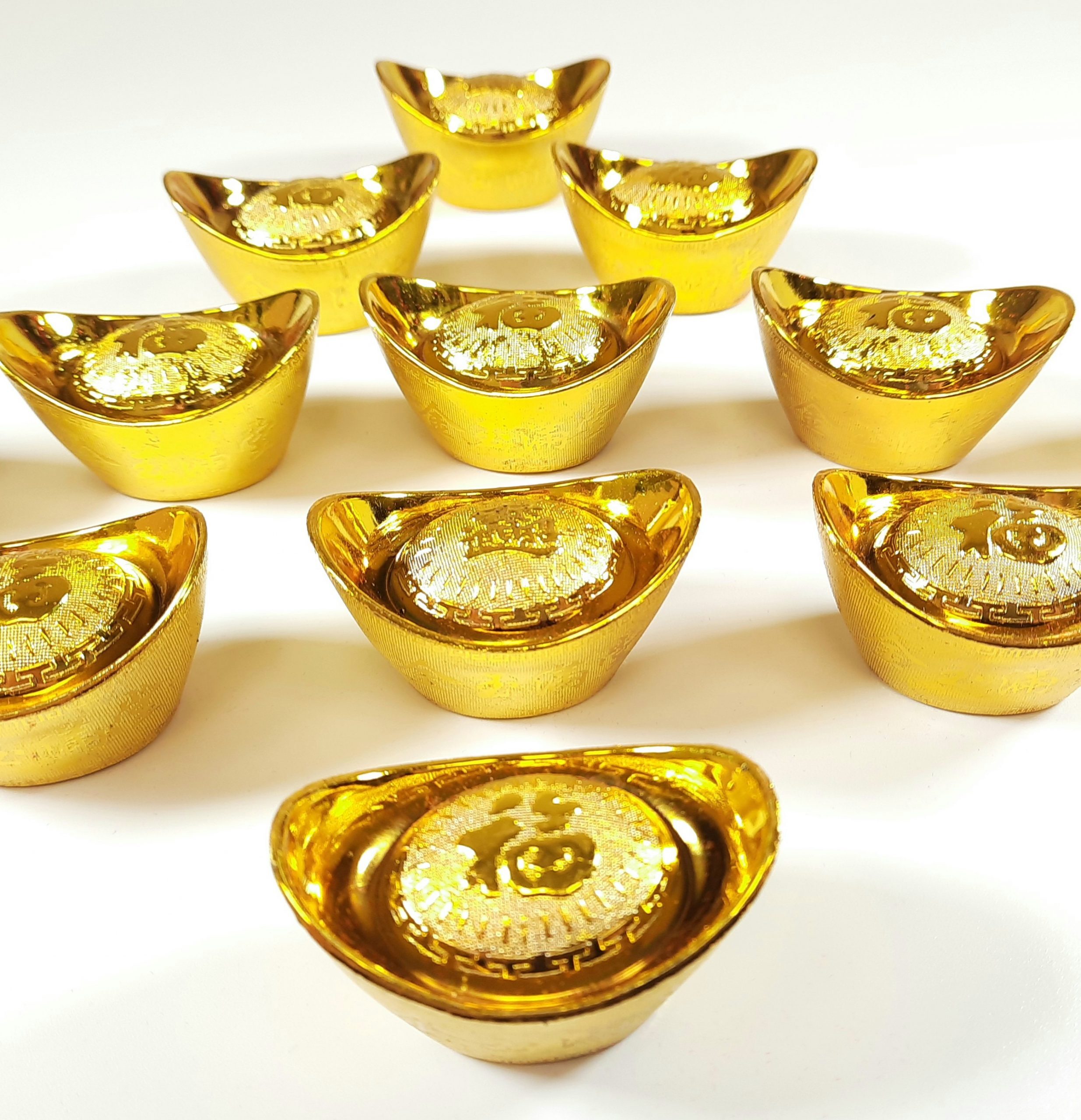 "Gold Ingot" Mini For Decoration (12pcs)