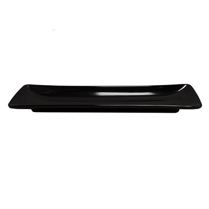 27.9cm /11" Black Plastic Rectangular Sushi Plate (10pcs) @ £2 + vat each - Image 2