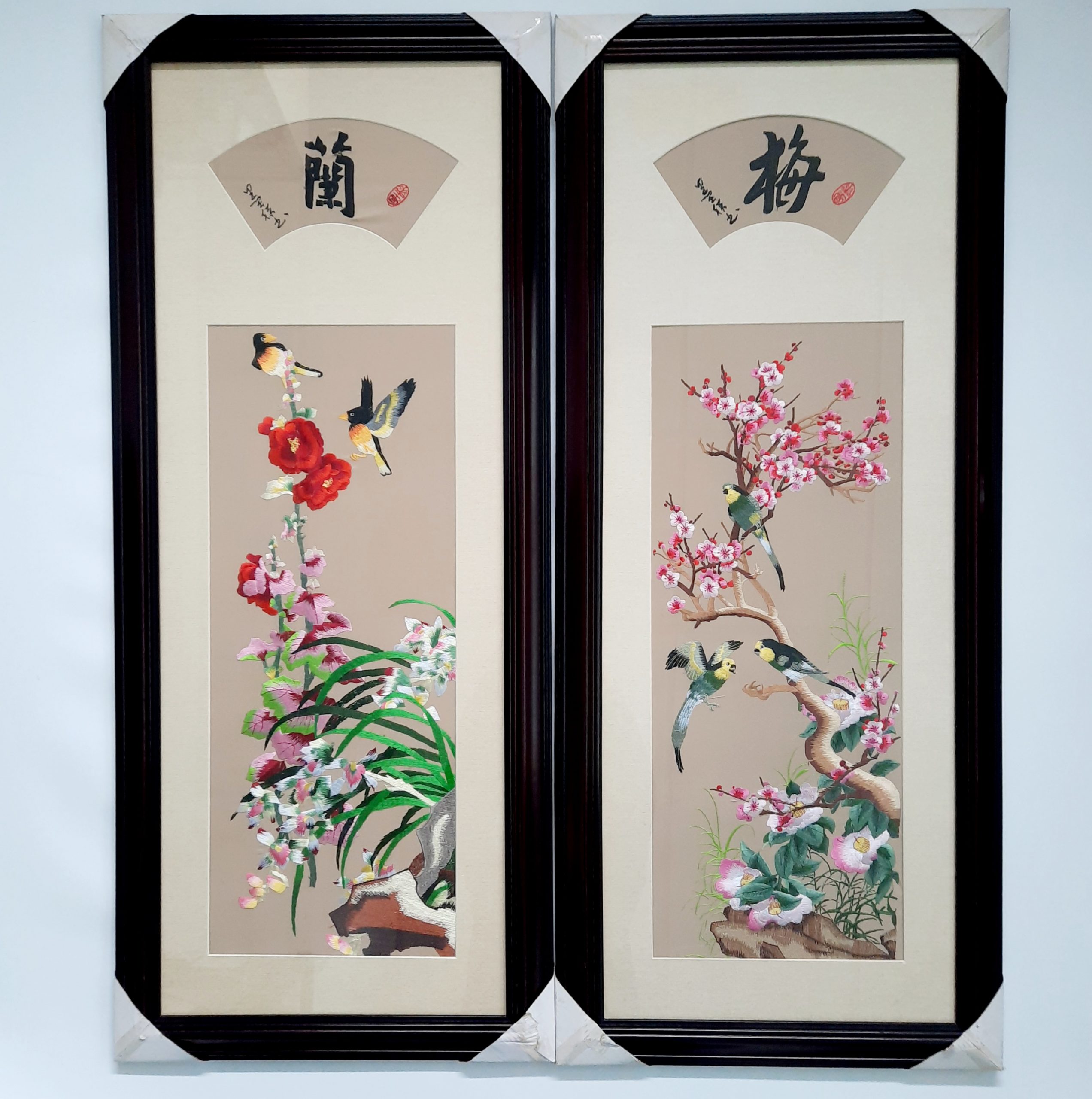 Four Flowers 梅蘭菊竹 4pcs/set - Image 2