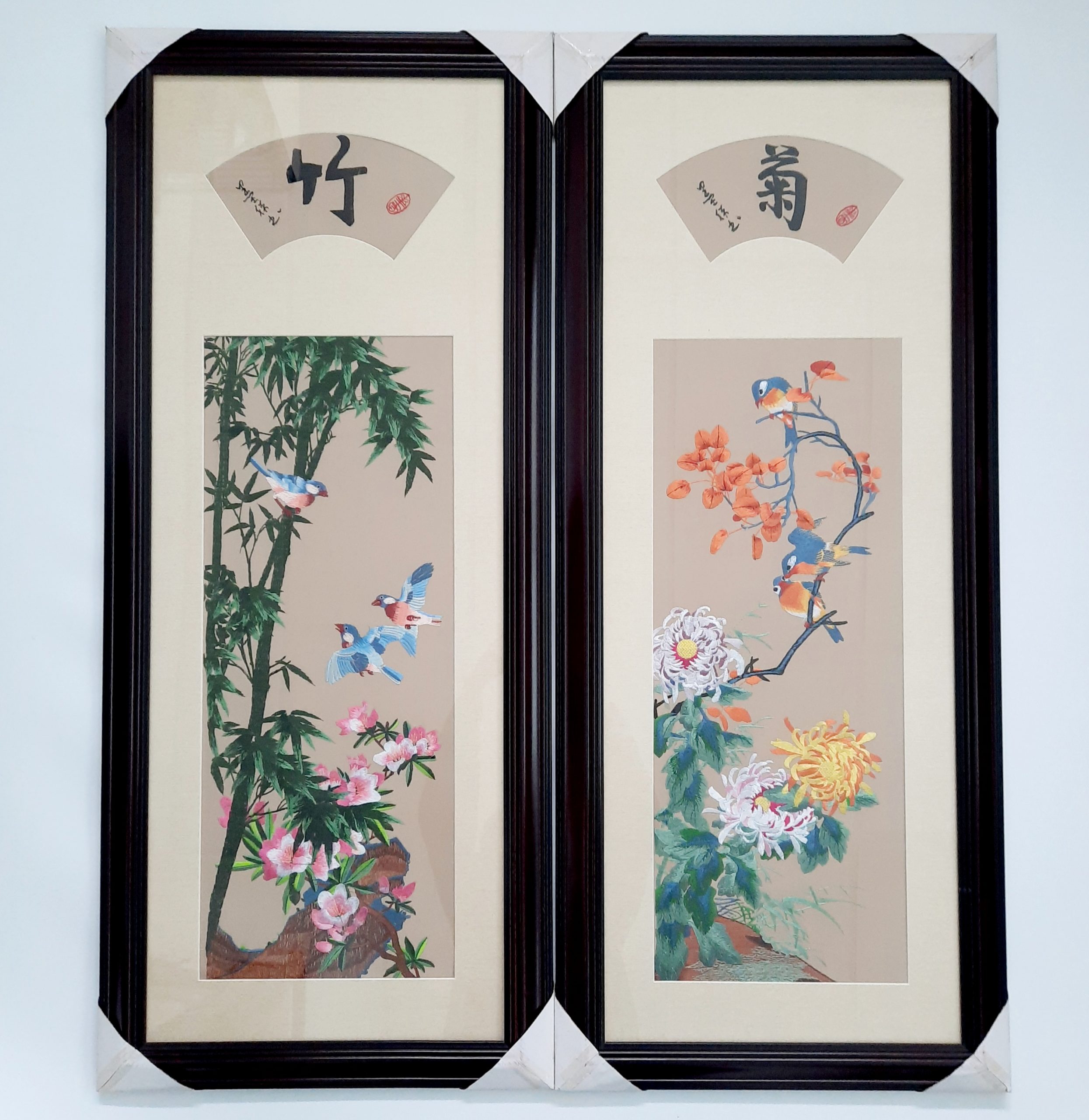 Four Flowers 梅蘭菊竹 4pcs/set - Image 3