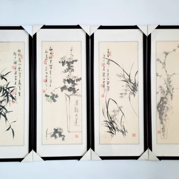 Flowers 梅蘭菊竹 / 4pcs set