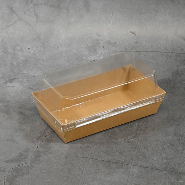 Kraft Paper Sushi box with Lids No.2, 450ml (500 sets)