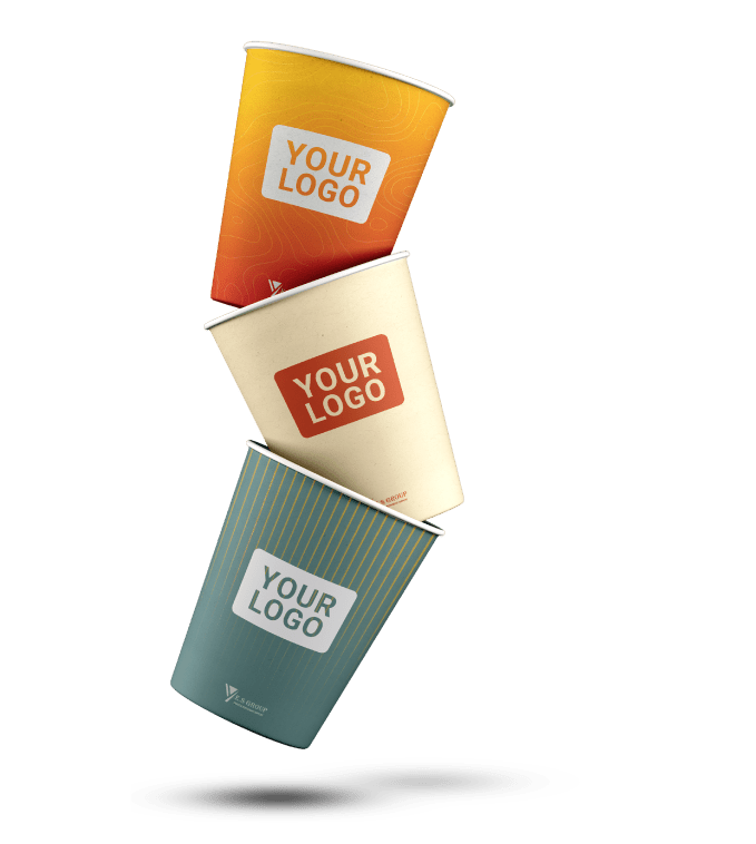Branded paper cups