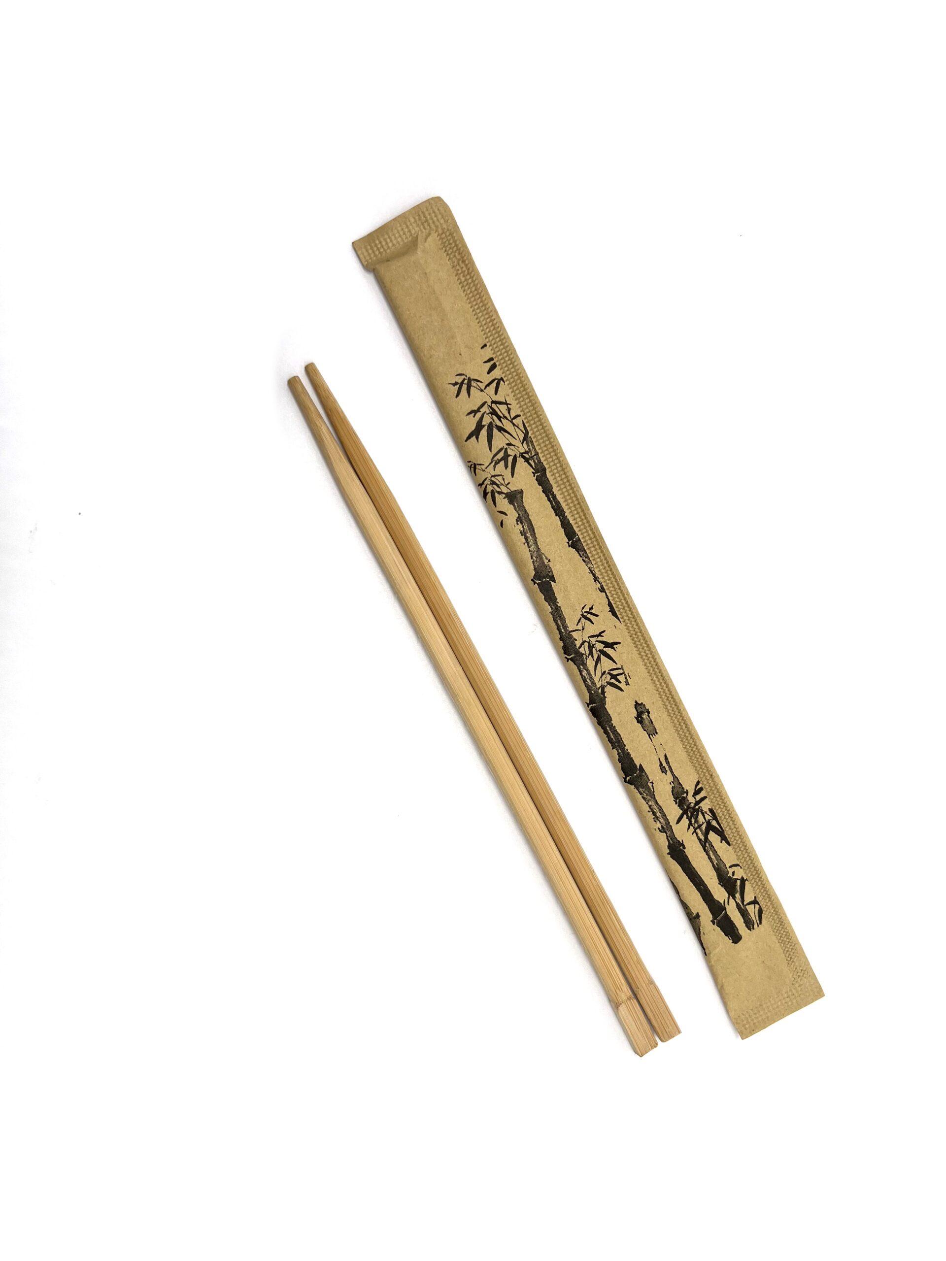 Disposable Bamboo Chopsticks, Kraft Paper (1000pairs)