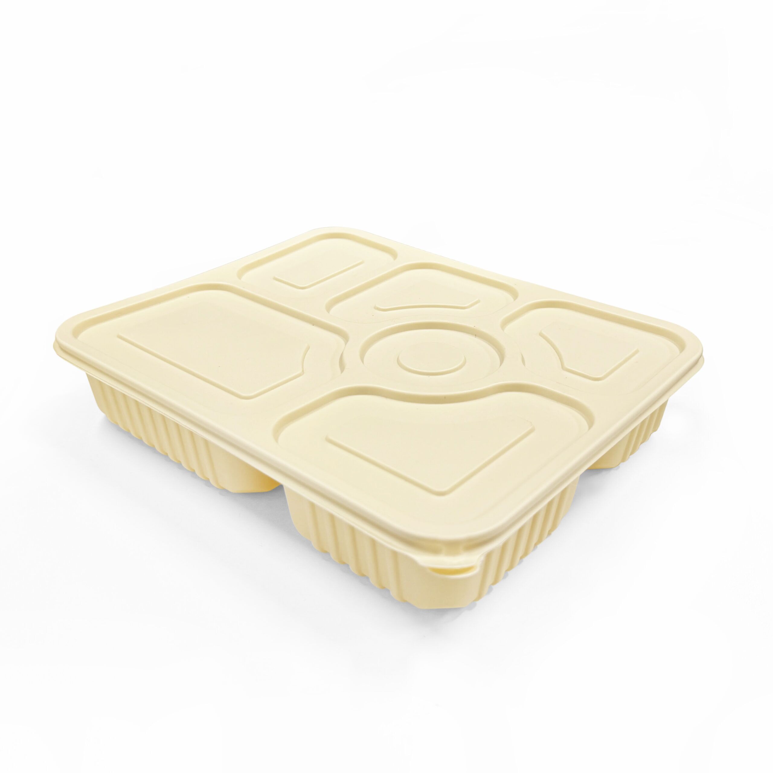 6 Compartment biodegradable food container, 100sets - Image 7