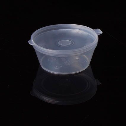 (2oz) Sauce Cup with Lid Attached (1000 sets)