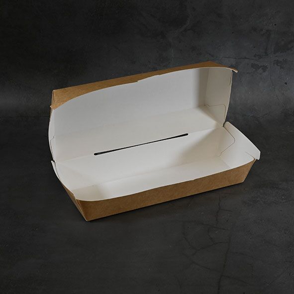 Disposable Kraft Hot Dog Box (400 sets) - Image 4
