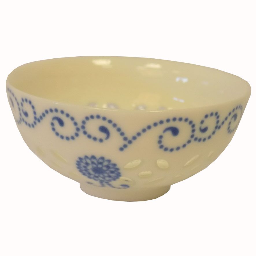 Mini Tea Set - Blue Pattern with Glass Overlay - Image 3