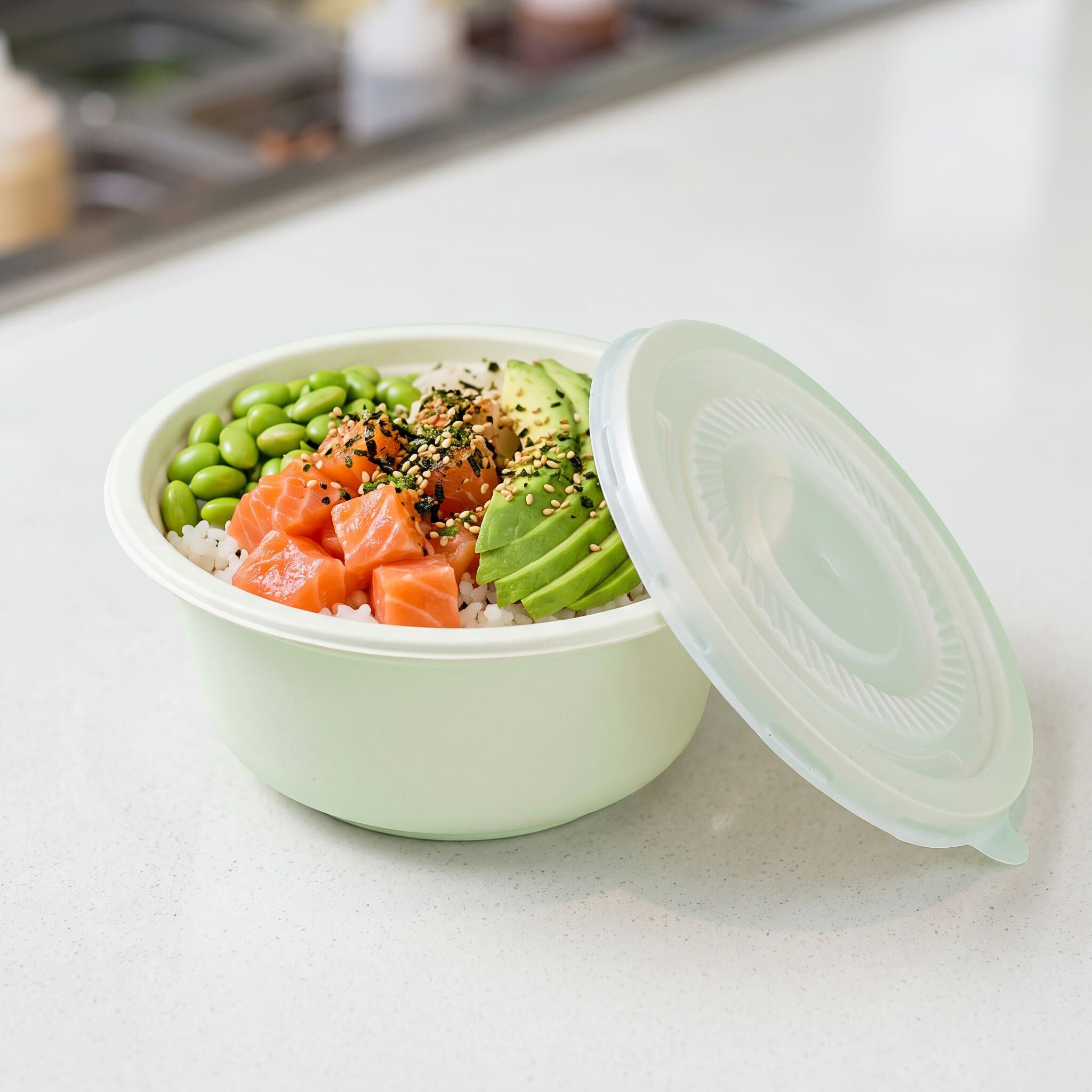 corn starch bowl 14oz, lifestyle product photo
